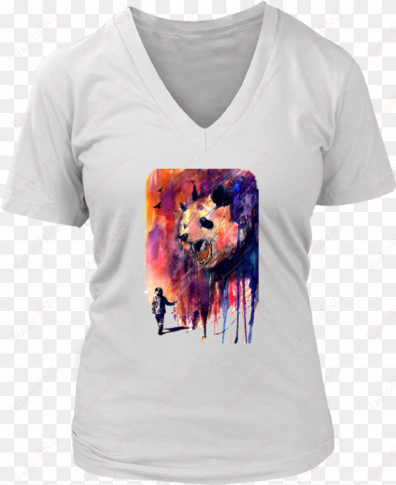 panda watercolor t-shirt - scorpio shirts