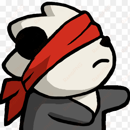 Pandablindfold Discord Emoji - Admiral Bahroo Emotes transparent png image