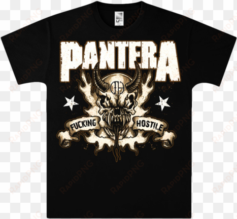 pantera hostile skull t-shirt - pantera hostile t shirt