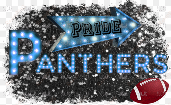 panthers pride marquee - moderner karminroter roter imitat-glitter-druck mousepads