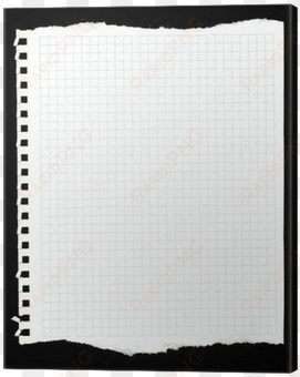 papel rasgado, fondo, bloc de notas canvas print • - paper