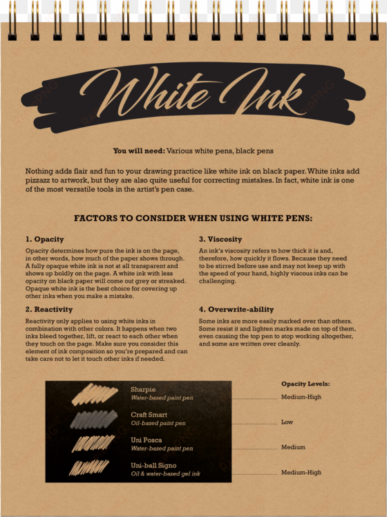 paper 8 in 1 sketchbook white ink - autodesk sketchbook pro
