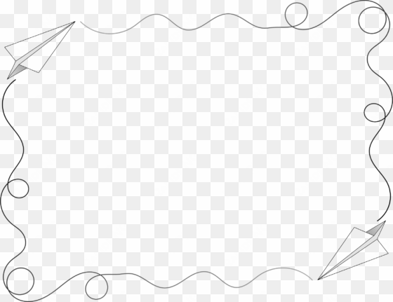 paper airplane border by @arvin61r58, paper airplane - airplane borders