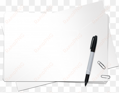paper and pen png - paper with pen png