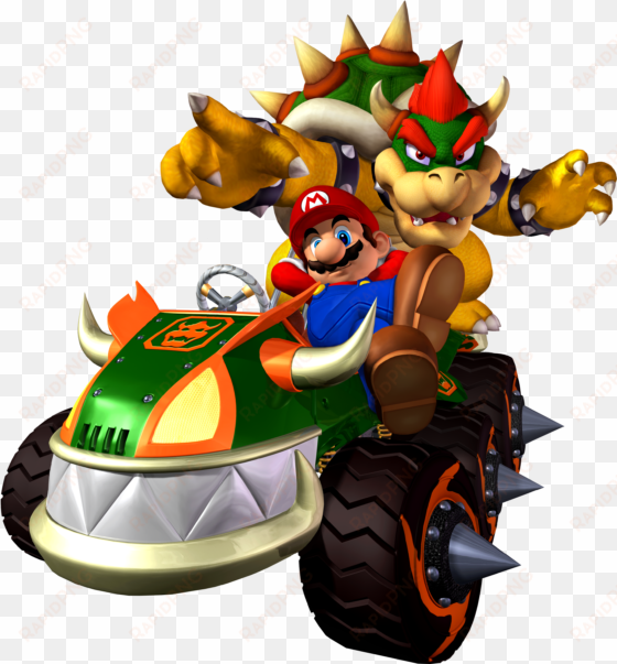 paper bowser - mario kart double dash koopa king