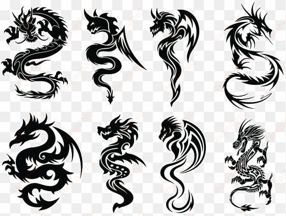 paper chinese dragon tattoo - dragon tattoo