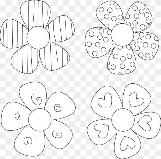paper flower cut out templates picture freeuse download - free printable flower
