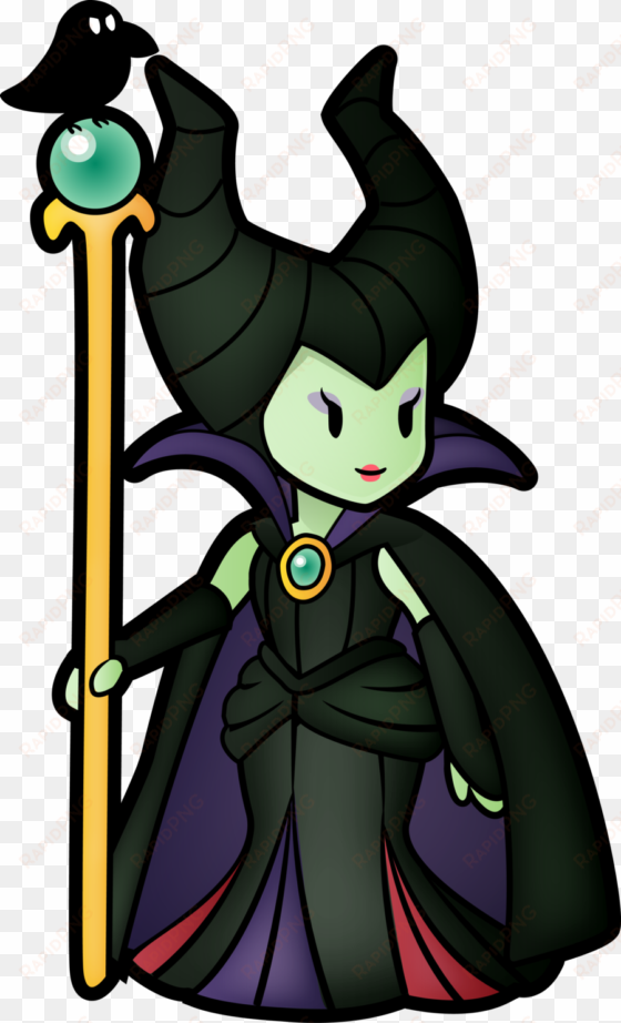 paper maleficent - super paper mario style