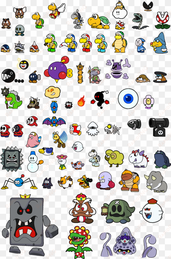 paper mario updated sprites redux by artpoptrainer-d5v6d3z - paper mario king boo
