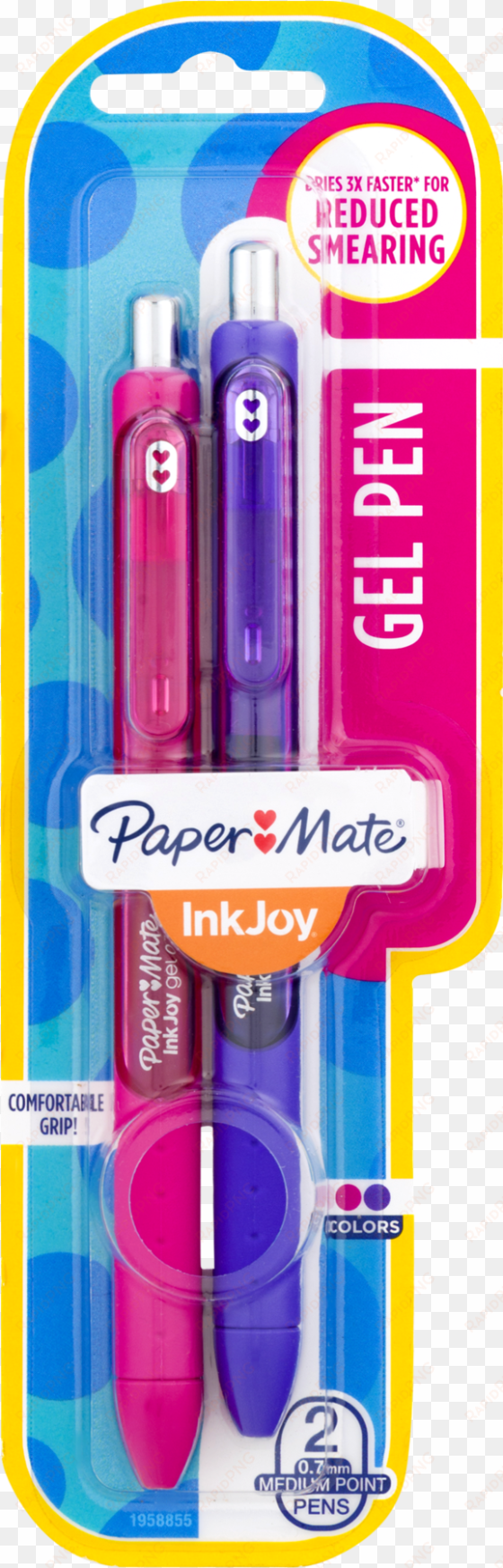 Paper Mate Inkjoy Gel Pen, Medium Point (0.7 Mm), Assorted transparent png image