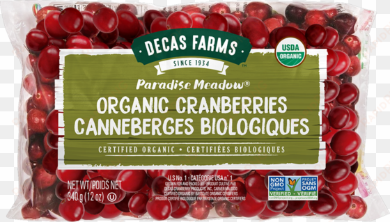 paradise meadow organic fresh cranberries - farms paradise