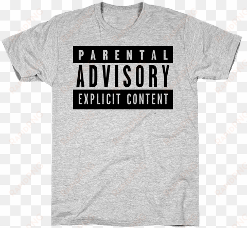 Parental Advisory Mens T-shirt - Parental Advisory Explıcıt Content Png transparent png image