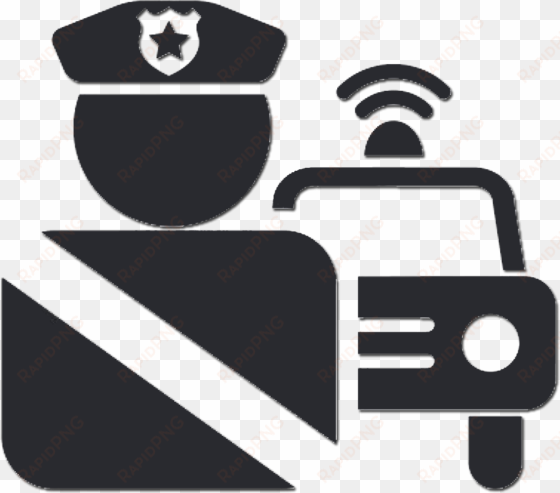 parking citation - policeman fine icon