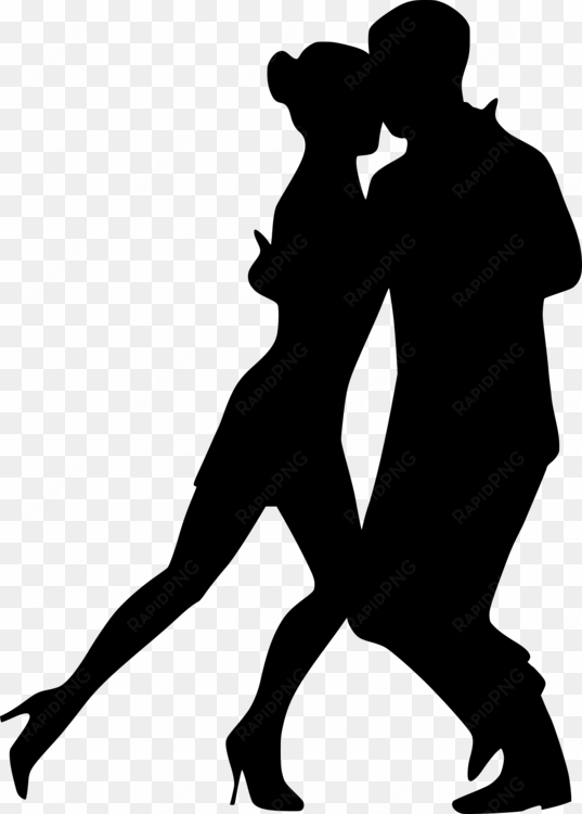 partner dance drawing silhouette - salsa dancing couple silhouette