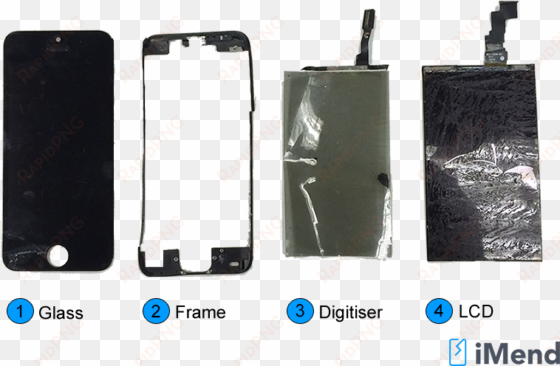 parts of an iphone - lcd screen on an iphone