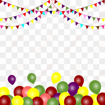 Party Balloons Background, Balloons, Material Vector, - Balloon transparent png image