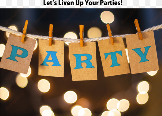 party banner - craft word