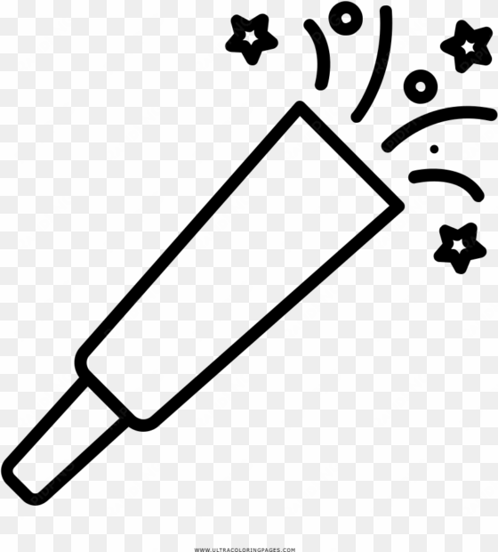 party blower coloring page - party horn
