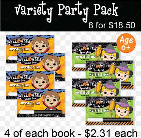 party pack ages 6 - halloween