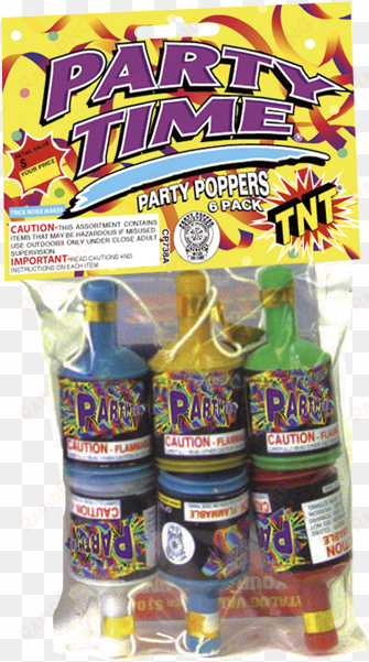 party time party poppers - tnt fireworks party pack