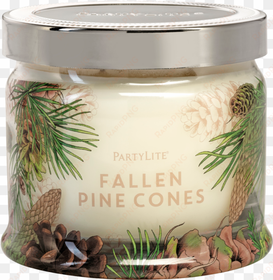 partylite fallen pine cones