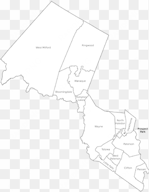 passaic county, new jersey - map of passaic county nj