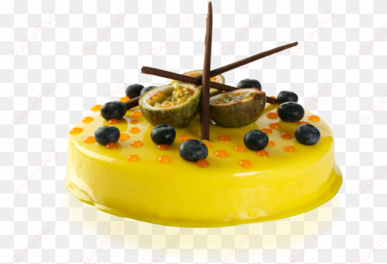 passion fruit delice - passion fruit cake png
