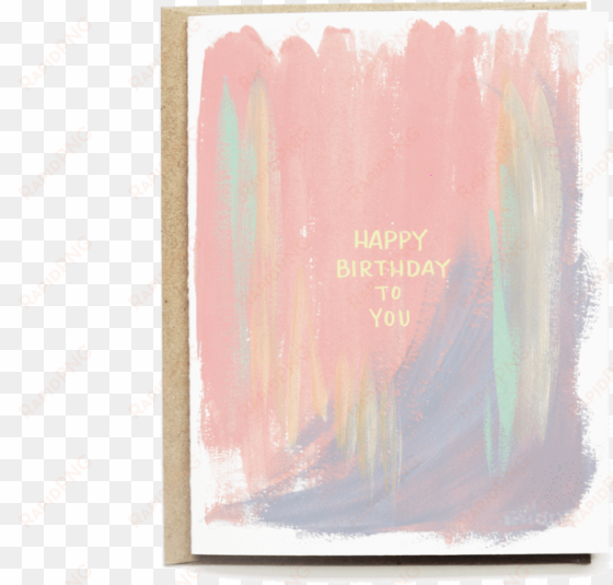 pastel abstract birthday card - greeting card