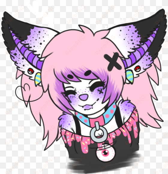 pastel by silly bananna - pastel goth furry girl