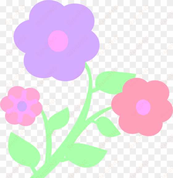 pastel flowers clip art at clker - pastel flower clip art