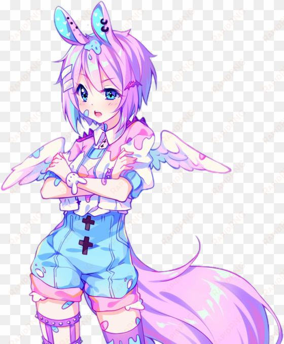 pastel pastelgore pastelgoth kawaii tumblr anime animeg - hyanna natsu riko