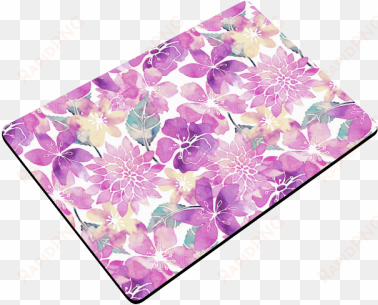 pastel watercolor flower pattern doormat - blue green watercolor flower pattern beach towel