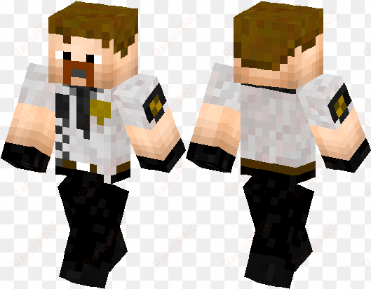 paul blart mall cop yandere high school - minecraft pro steve skin