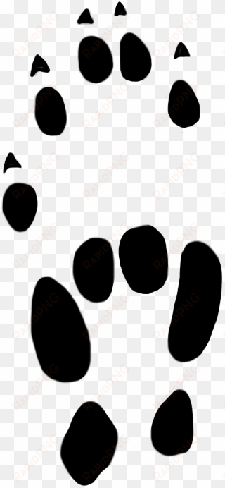 paw print of house mouse 10 mm - clip art