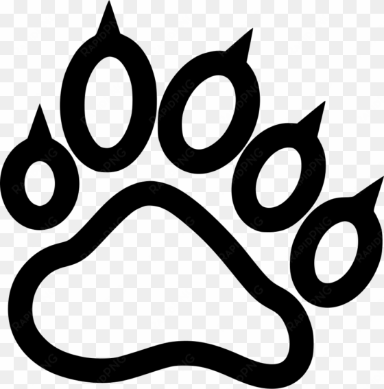 pawprint svg tiger - cat paw icon transparent