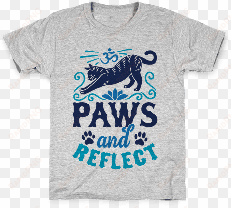 paws and reflect kids t-shirt - funny gym t-shirt - paws and reflect (dog) from lookhuman.