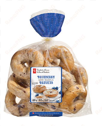 pc® blueberry mini bagels - blueberry