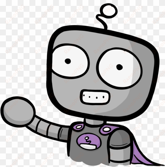 pcs robot wearing purple superhero cape smiling and - robot