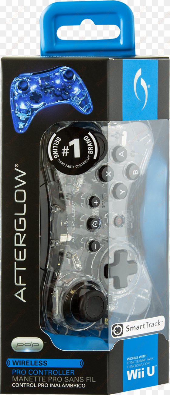 pdp afterglow wireless pro controller for wii u, 085 - pdp afterglow pro controller (wii u)