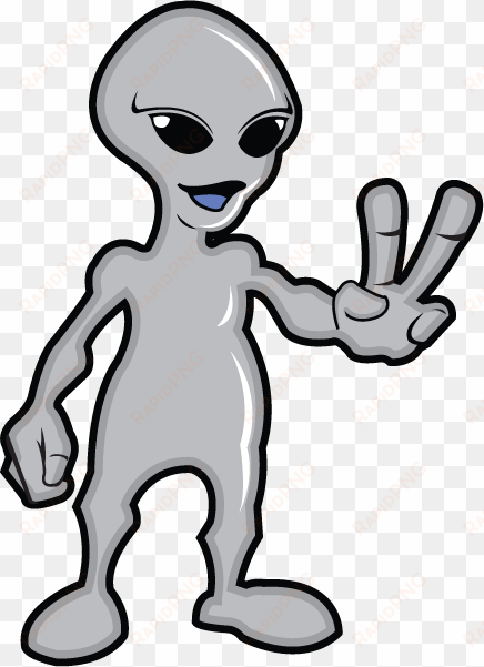 peace hand sign clipart - alien clip art