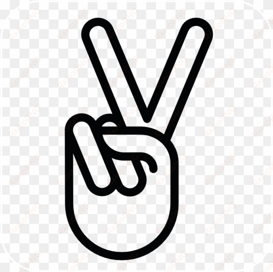 peace sign hand drawing hand peace sign drawing - peace sign no background