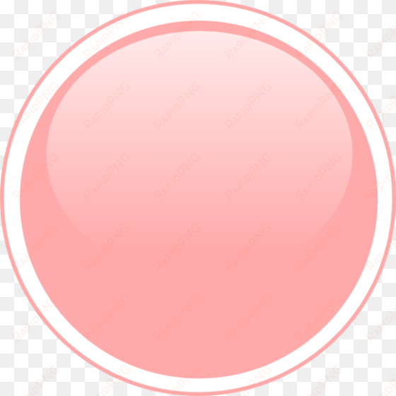 peach clipart circle - pink button icon png