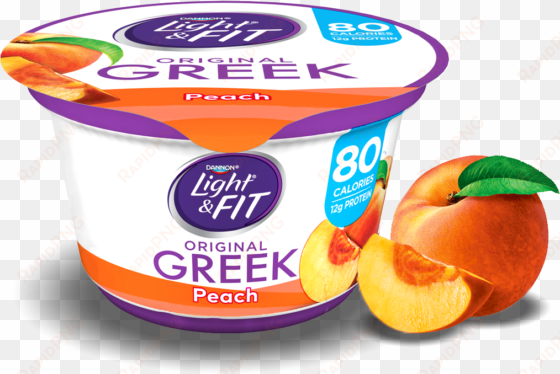 peach greek yogurt - yogurt