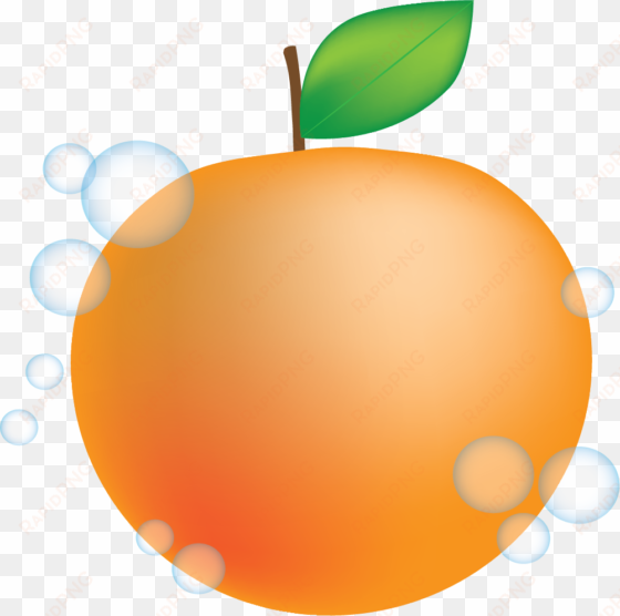 peach mandarin animation clip art juicy - clip art