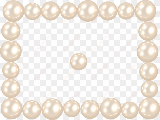 pearl frame png clip art image