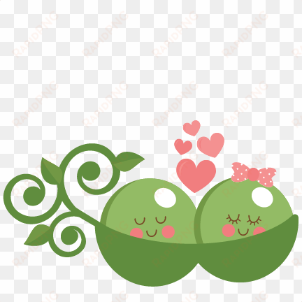 peas in love svg scrapbook cut file cute clipart files - peas love