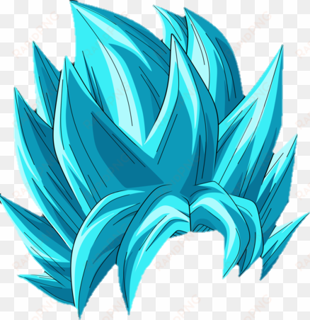 pelo goku png - pelo de goku ssj blue png