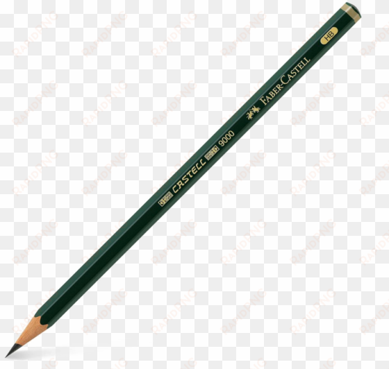 pencil free vector png transparent image - castell 9000 black lead pencil