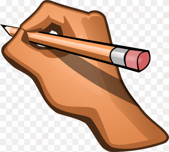 pencil - hand holding pencil clipart