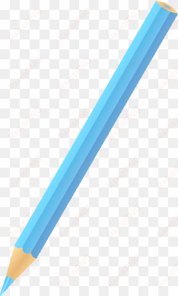 pencil vector png download - light blue color pencil